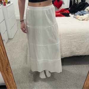 White Maxi Skirt